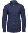 T4000 4000 Tee Jays Perfect Long Sleeve Oxford Shirt Navy colour image